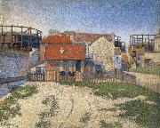 Paul Signac the gas tanks at clichy oil painting